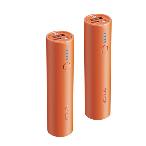 SIXTHGU 5000mAh Power Bank Cylinder Power Bank with Flashlight 2-Pack