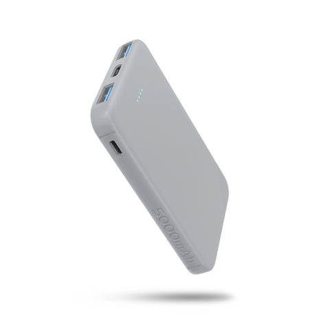 SIXTHGU 5000mAh Portable Charger Power Bank with 2 USB-A ports and USB-C port(5V- 2.4A Max)